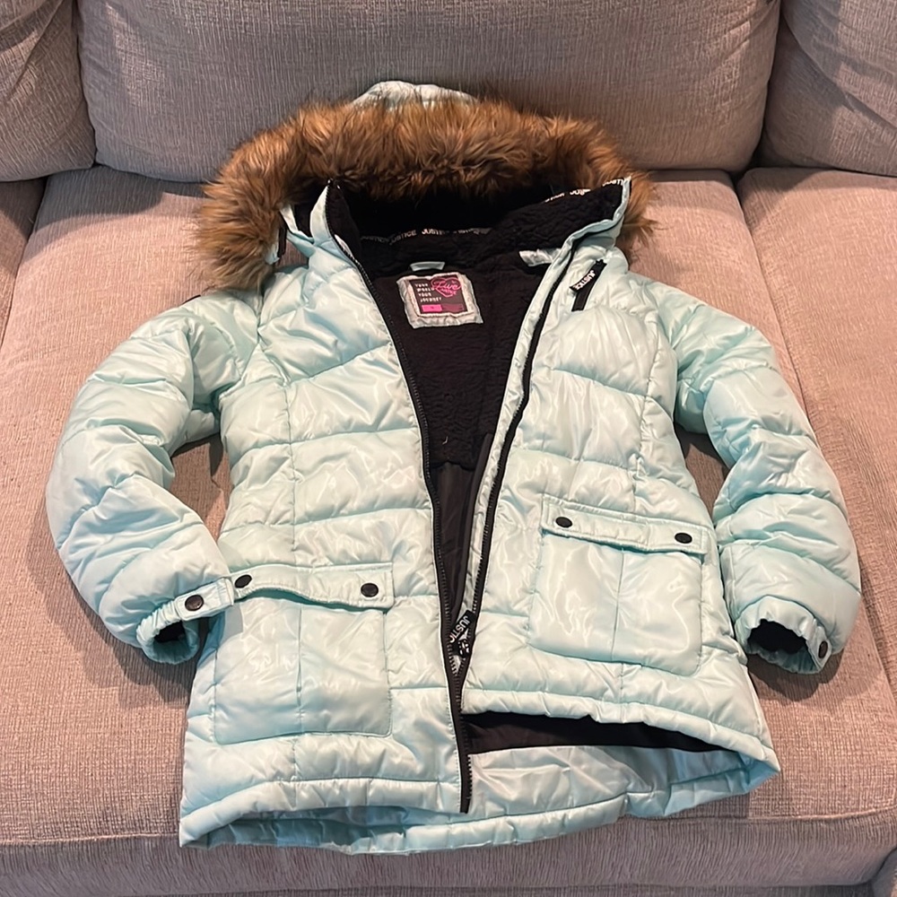 Blue heavy coat